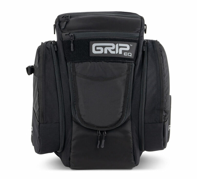 Black CX1 Series GRIPeq disc golf bag