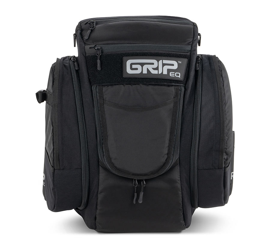 Black CX1 Series GRIPeq disc golf bag
