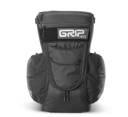 Black CS2 series GRIPeq disc golf bag