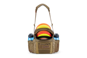 Sand brown GRIPeq disc golf bag