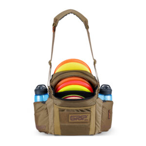 Sand brown GRIPeq disc golf bag