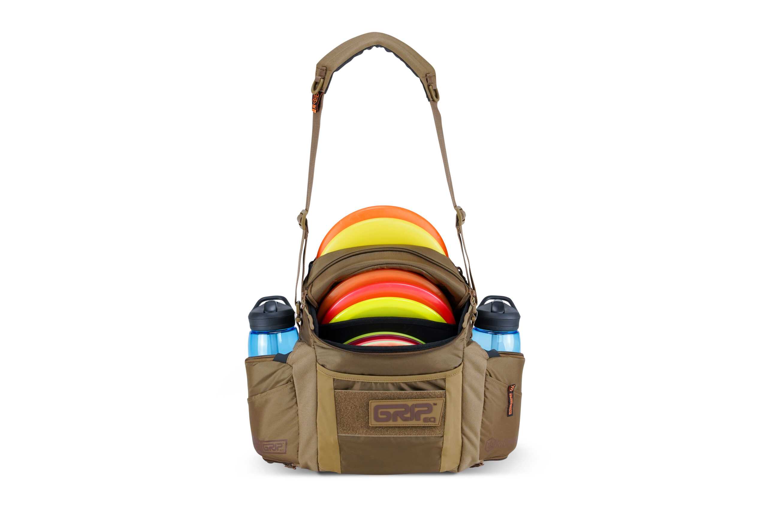 Sand brown GRIPeq disc golf bag