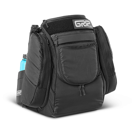 2019_AX4_black_Side-view.jpg Black colored AX4 disc golf bag from GRIPeq