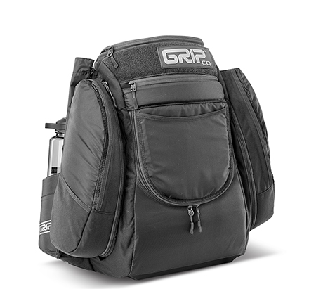 2019_AX4_coal_Side-view.jpg Black colored AX4 disc golf bag from GRIPeq