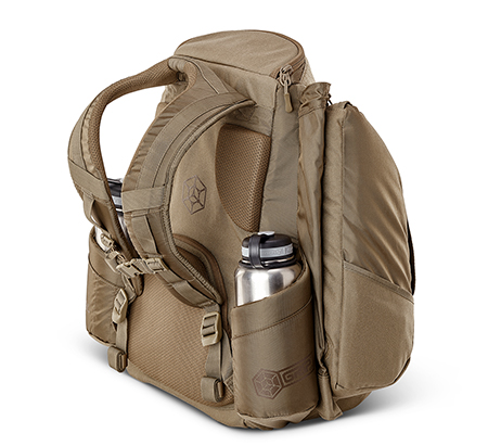 2019_AX4_sand_Back.jpg Sand brown AX4 disc golf bag