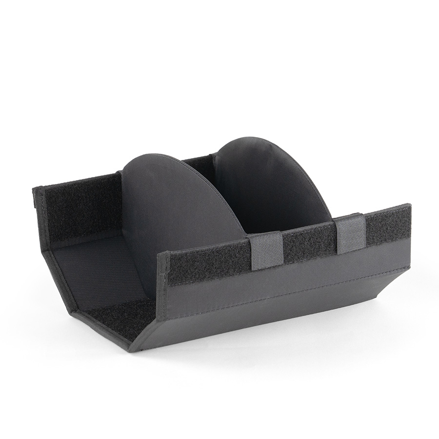 A large disc divider, assembled on a white background.