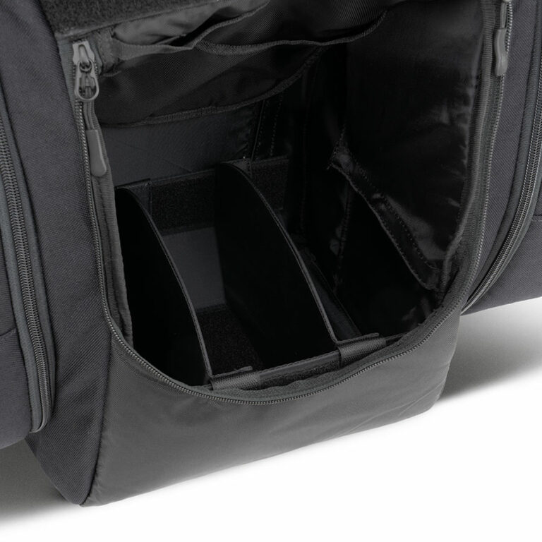 An empty disc divider sits inside a GRIPeq bag.