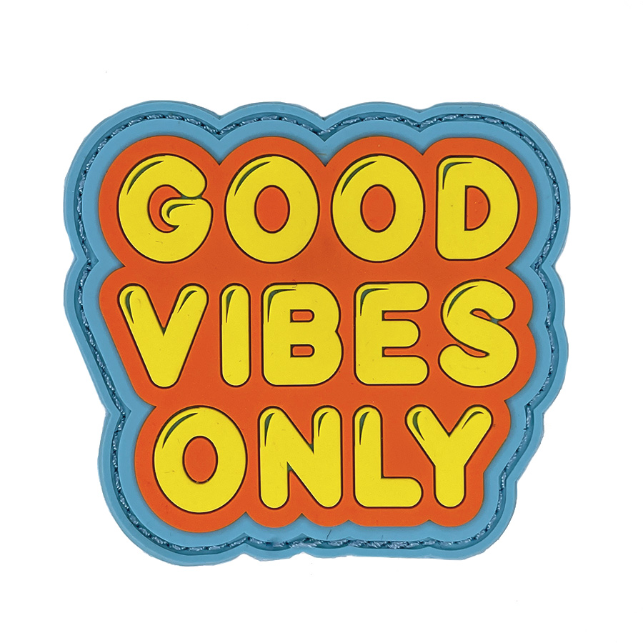 A GRIPeq Good Vibes Only patch.