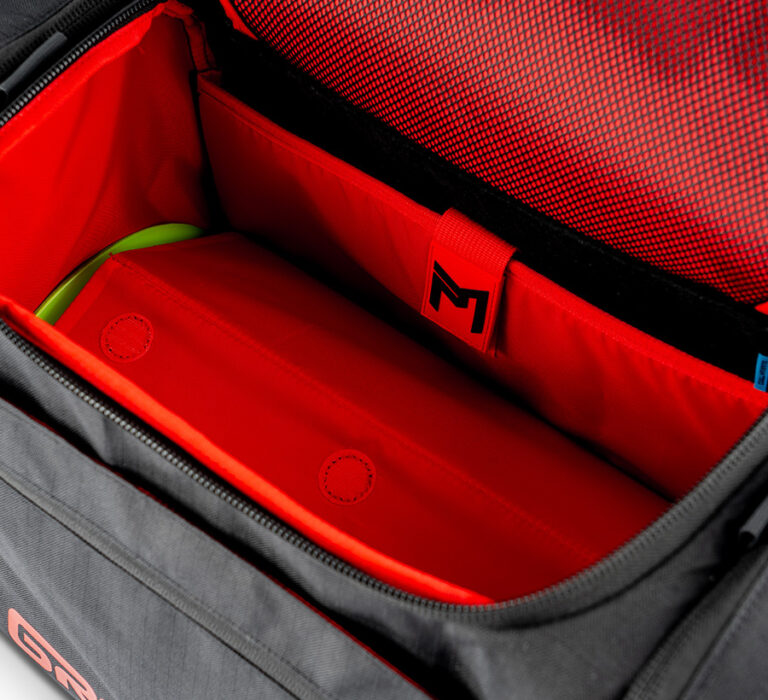 The GRIPeq MB-TSD1, closeup of the shelf in the bag.