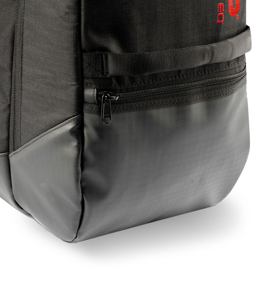 A shot of the exterior bottom of the MB-TSD1 showing the coated, waterproof material.