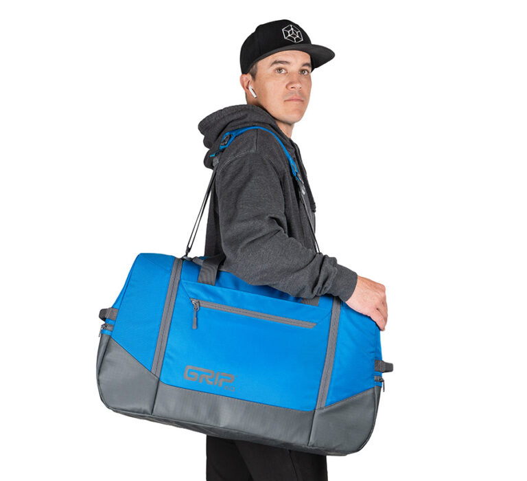 Blue disc golf duffel