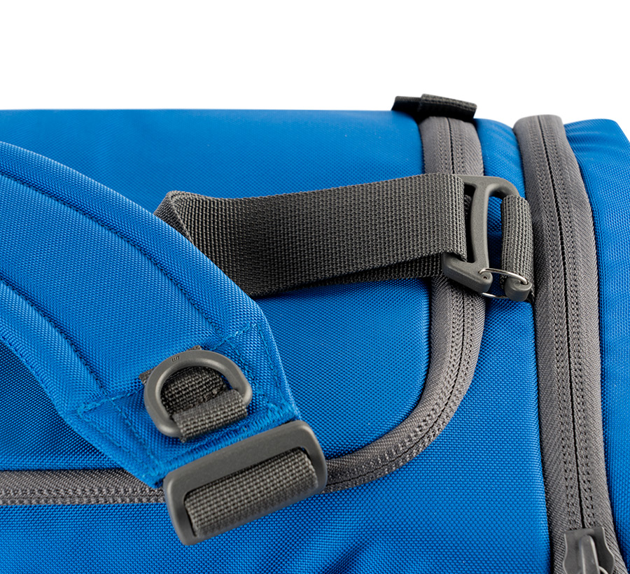Blue disc golf duffel