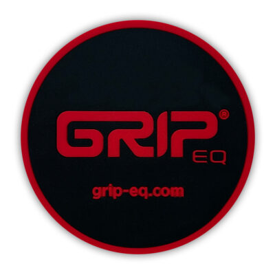 A red GRIPeq flexible marker with the GRIP wordmark logo.