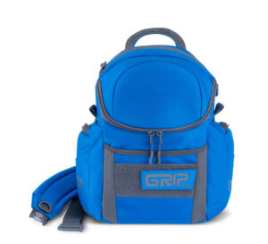 Front view of a GRIPeq G2 bag in ocean color.