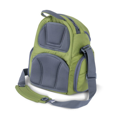 Back view of a GRIPeq G2 bag in ocean color.