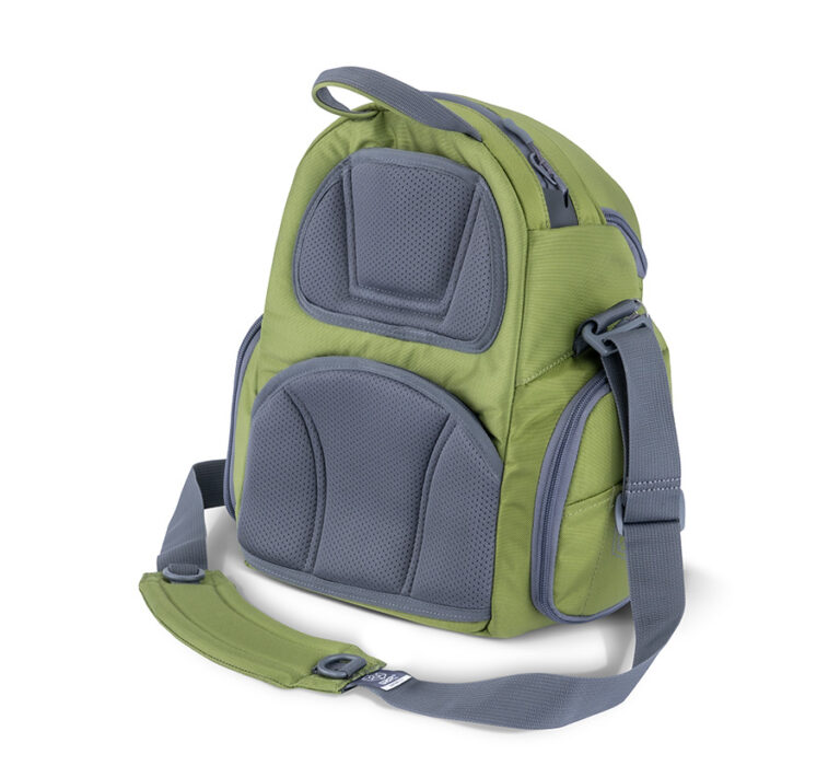 Back view of a GRIPeq G2 bag in ocean color.