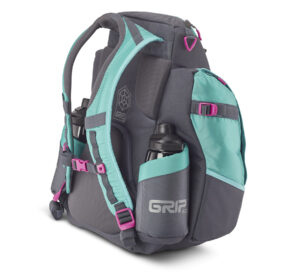 Turquoise disc golf backpack from GRIPeq