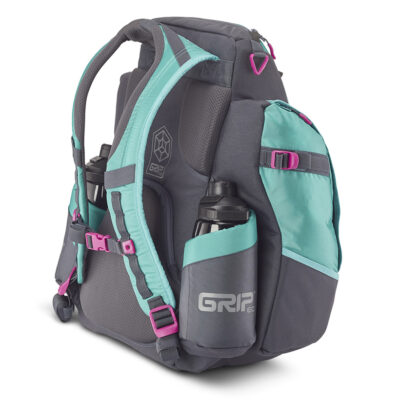 Turquoise disc golf backpack from GRIPeq