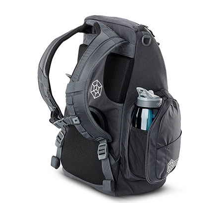 CS2 series black GRIPeq disc golf bag